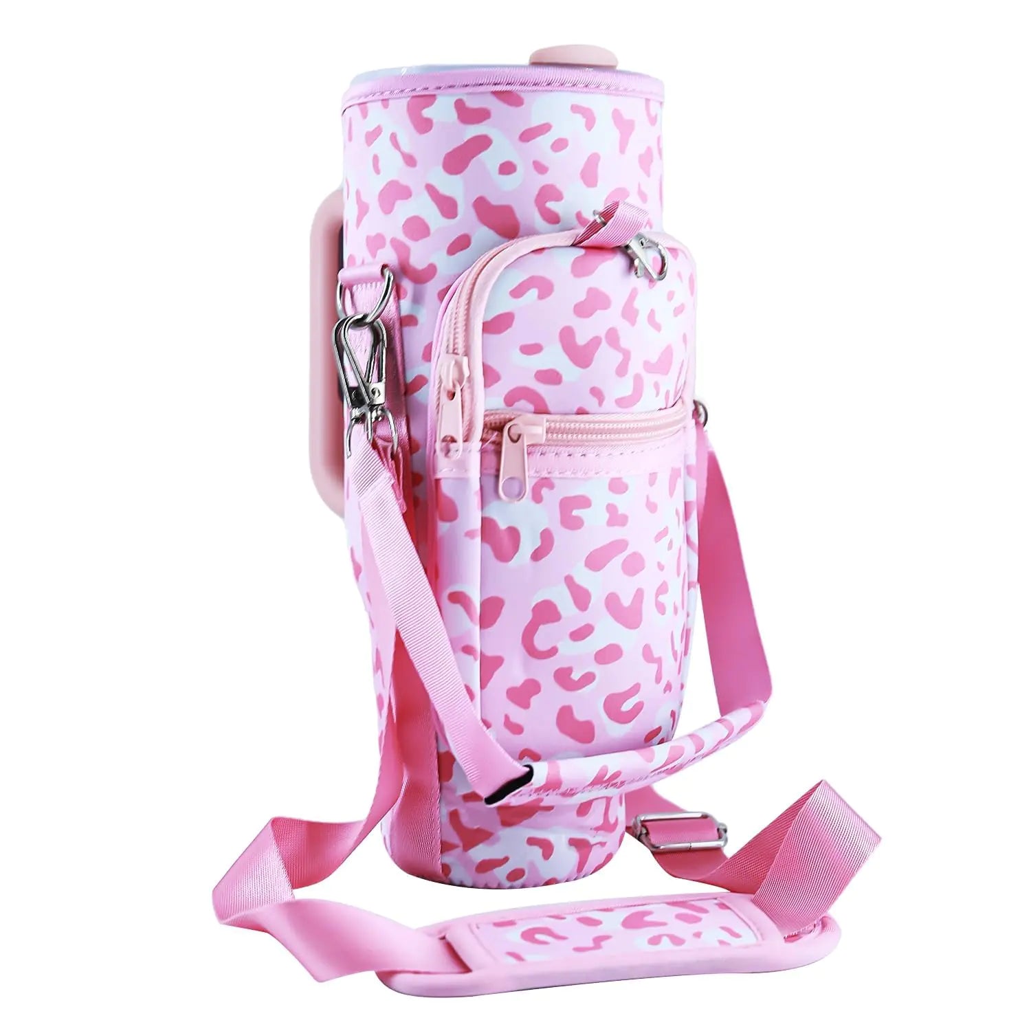 MLKSI Cup Holder with Strap for Stanley 40oz Cup Water Bottle Holder with Strap with Adjustable Shoulder Strap for Stanley Tumbler Accessories Stanley Cup Accessories 40 oz