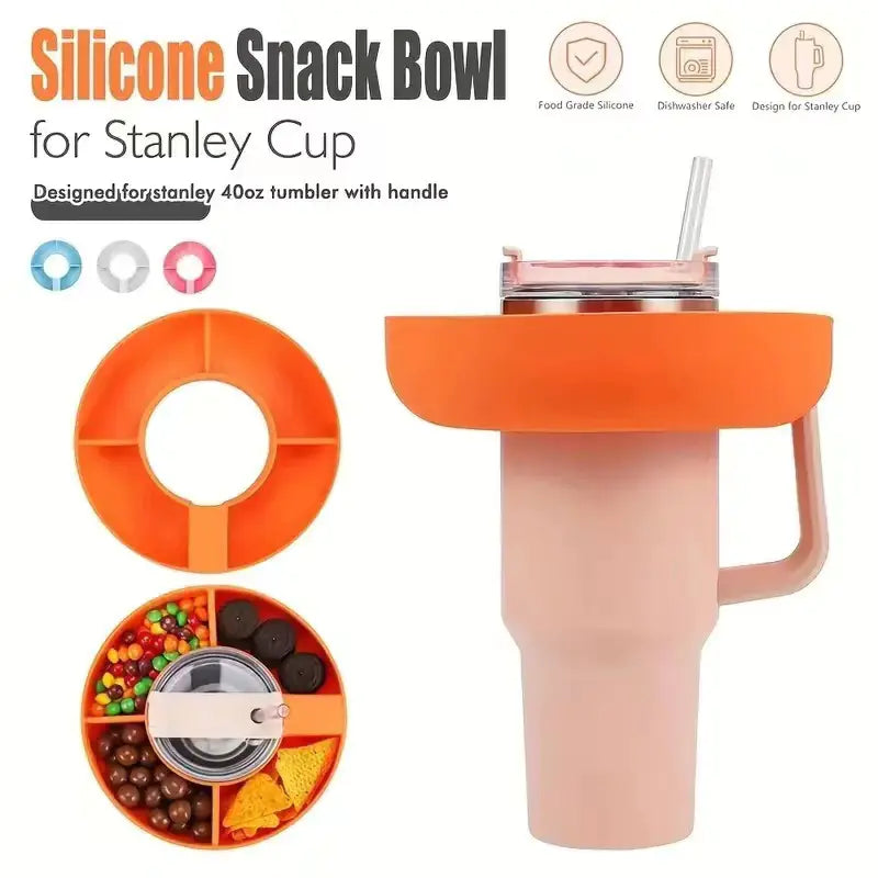 Amazon New Silicone Snack Tray for Stanley Cup 40oz